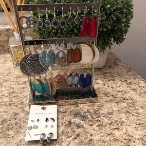 Earring collection and stand